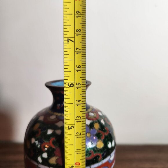 19th Century Mejili Dinbari Fine Japanese Antique Cloisonné Vase With Dragon Phe - Picture 2 of 7